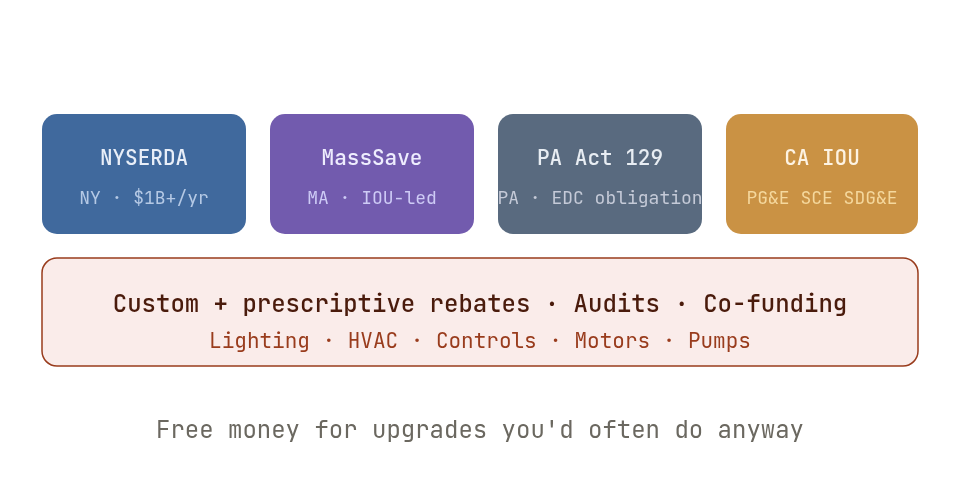 Utility efficiency programs